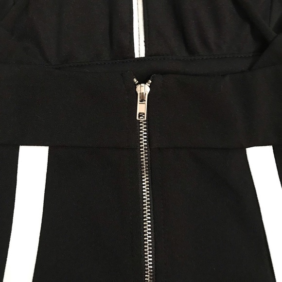 NWOT Black and White Bodycon Dress - Picture 3 of 4